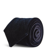Harrods Giorgio Armani Velvet Tie 8cm- Buy online at McGrocer