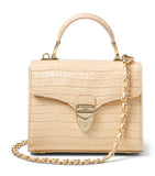 Aspinal of London handbag mini Mayfair top-handle leather, imported from the UK