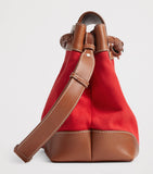 Bottega Veneta large canvas Andiamo messenger bag, imported from the UK