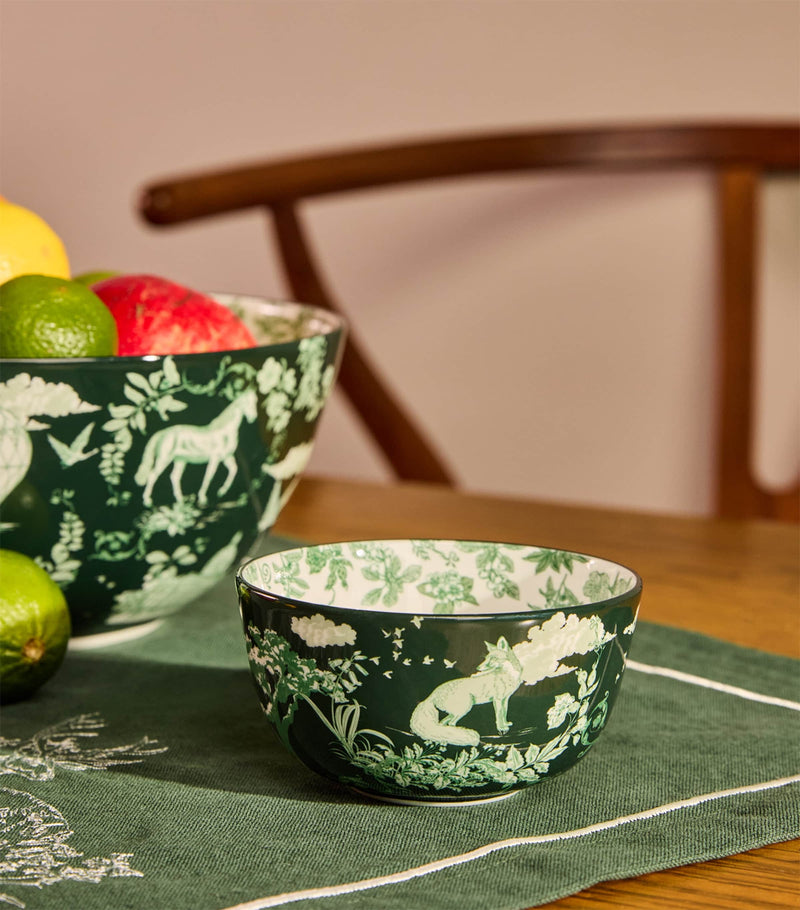 Harrods fine bone china Toile bowl 11cm, UK version