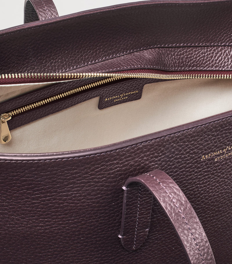 Aspinal of London leather east west tote bag - British product