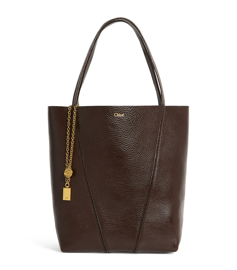 Chloé medium calfskin spin tote bag leather, UK version