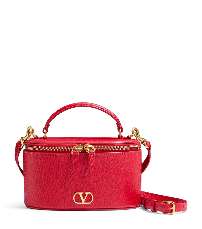 Valentino Garavani mini leather vanity case top-handle bag - British product