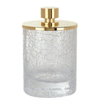 ZODIAC cotton pad jar with cracked crystal design (British brand)