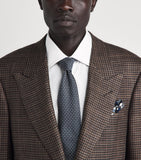 Eton silk pocket square geometric design - British product