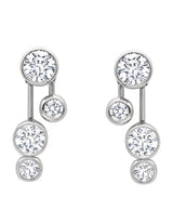 Harrods Boodles Raindance Platinum and Diamond Detachable Drop Earrings- Buy online at McGrocer