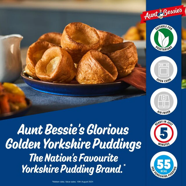 Aunt Bessie's 10 Glorious Golden Yorkshire Puddings 190g - McGrocer