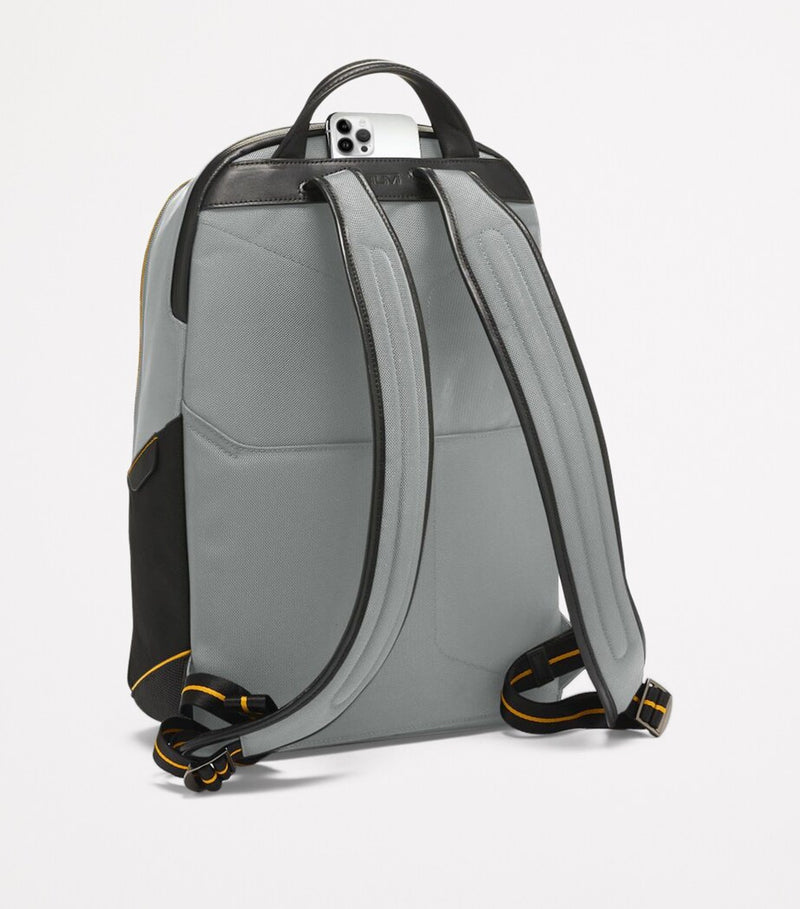 Sleek Backpack with Carbon Fibre Accents and USB Port, 43cm x 30.5cm x 14cm