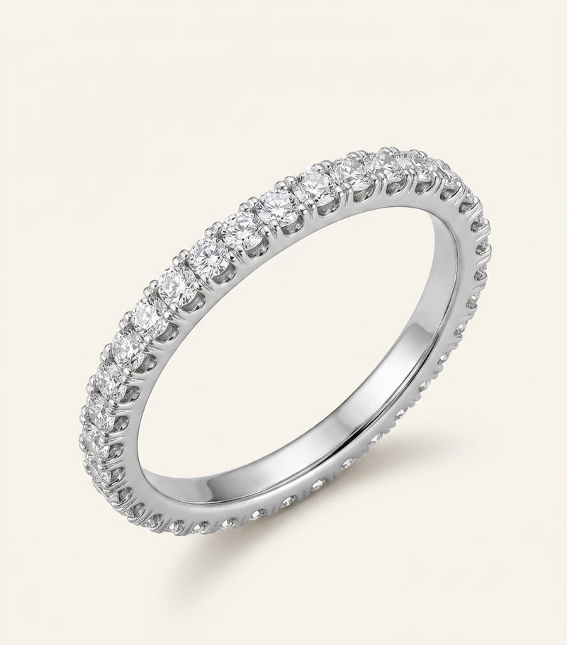 Cartier white gold diamond wedding band - British product