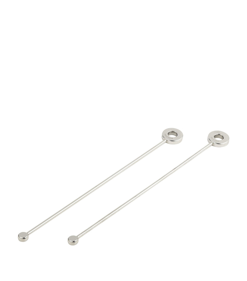 Christofle stainless steel cocktail stirrers set of 2 - British product