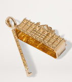 Annoushka Harrods yellow gold and diamond charm 28mm - British product