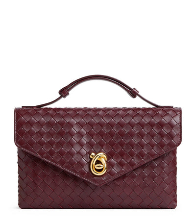 Harrods Bottega Veneta Leather Knot Lock Top-Handle Bag- Buy online at McGrocer