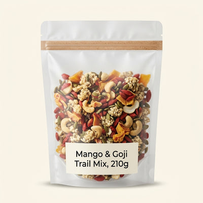 Holland & Barrett Holland & Barrett Gut Health Mango & Goji Trail Mix 210g- Buy online at McGrocer