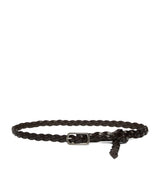 Harrods Weekend Max Mara Leather Woven Belt- Buy online at McGrocer