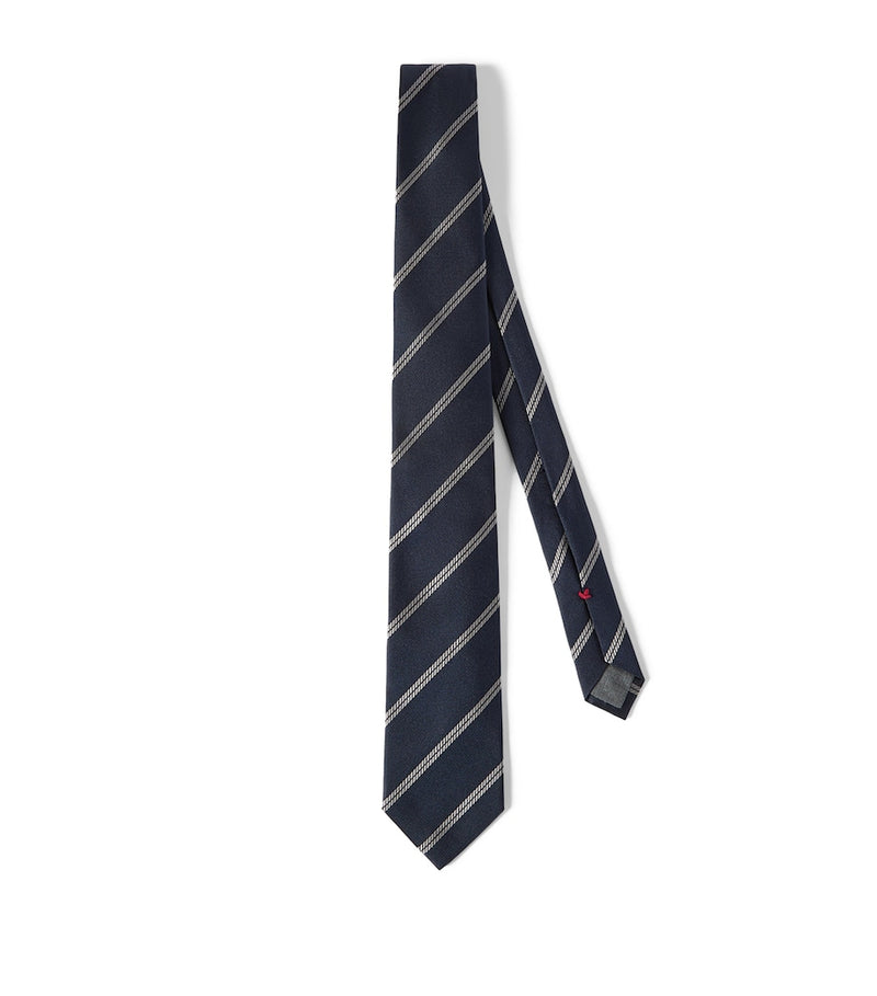 Brunello Cucinelli silk stripe tie (British brand)
