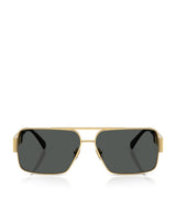 Harrods Versace Wire-Frame Rectangular Sunglasses- Buy online at McGrocer