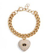 Harrods Valentino Garavani Crystal and Enamel Coeur Royal Bracelet- Buy online at McGrocer