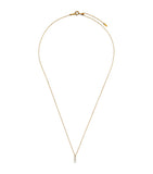 Persée 18kt yellow gold diamond 3-stone necklace - British product