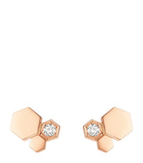 Harrods Chaumet Bee de Chaumet Rose Gold and Diamond Earrings- Buy online at McGrocer