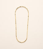 Suzanne Kalan yellow gold block-chain pendant necklace adjustable chain, imported from the UK