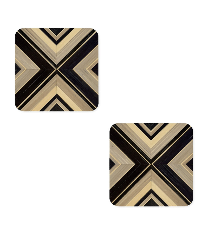 Hestia set of 2 Geometrique coasters, UK version