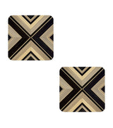 Harrods Hestia Set of 2 Geometrique Coasters- Buy online at McGrocer
