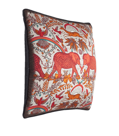 Harrods Silk-Cotton Decorative Cushion with Zambezi Design 45cm x 45cm- Buy online at McGrocer