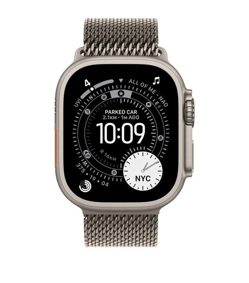 Apple Watch Ultra 3 Natural Titanium Milanese Loop smartwatch 49mm - British product