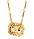 Bvlgari B.zero1 diamond pendant necklace yellow gold - British product