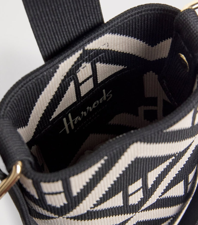 Harrods Geo Jacquard phone pouch - British product
