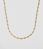 Azlee gold circle link necklace (British brand)