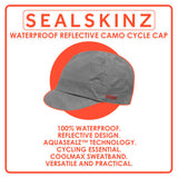 Sealskinz waterproof all weather reflective camo cycle cap, imported from the UK