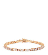 Harrods Suzanne Kalan Rose Gold and Diamond Mini Classic Tennis Bracelet 18cm- Buy online at McGrocer