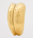 Saint Laurent hammered gold cuff bracelet - British product