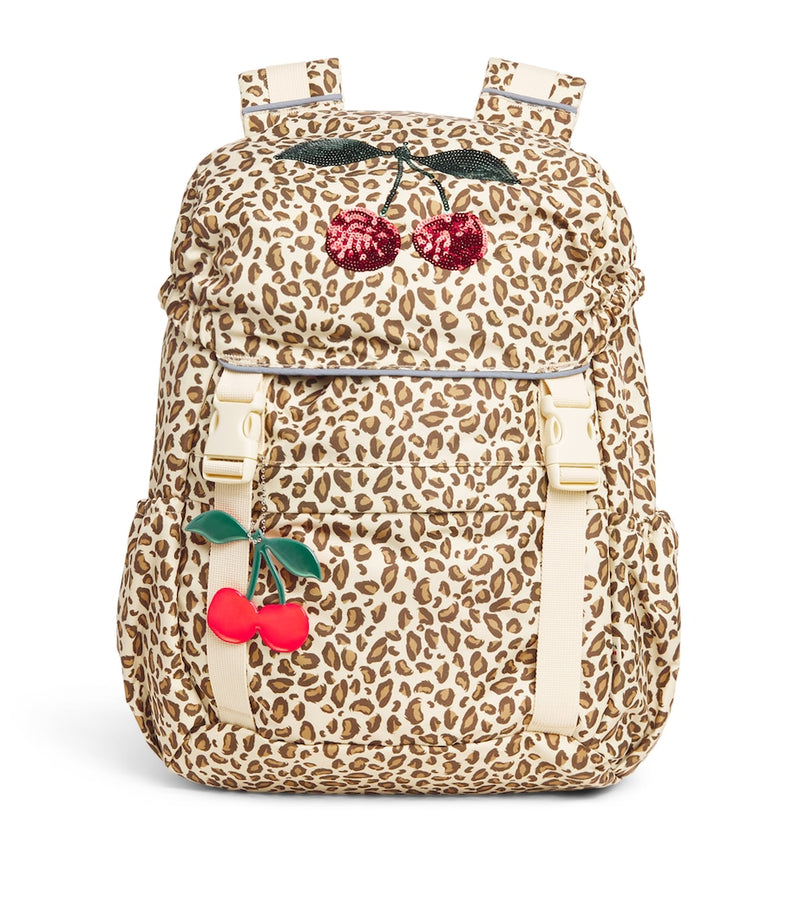 Konges Sløjd leopard print clover backpack 12L (British brand)