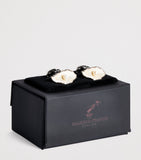 Deakin & Francis sterling silver oyster pearl cufflinks - British product