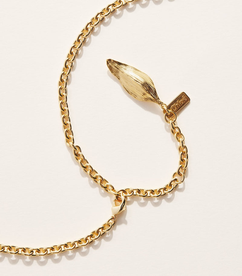 Chloé corn pendant necklace with pearlescent beads 75-81cm - British product