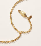 Chloé corn pendant necklace with pearlescent beads 75-81cm - British product