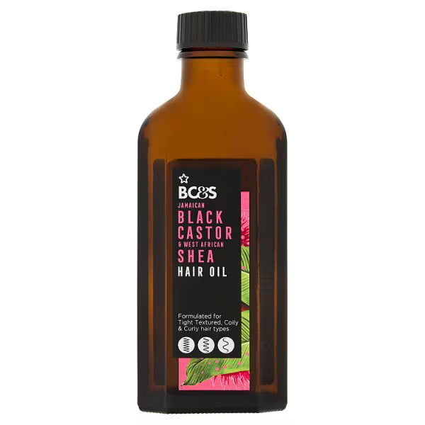 Superdrug Black Castor & Shea Hair Oil 100ml (British brand)