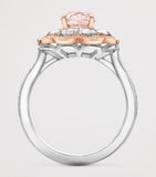 Boodles platinum rose gold diamond ring, UK version
