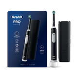 Holland & Barrett Oral-B Pro Series1 Cross Action Rechargeable Toothbrush with Travel Case - Black- Buy online at McGrocer