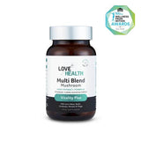 Love Health multi blend mushroom capsules 500mg, imported from the UK