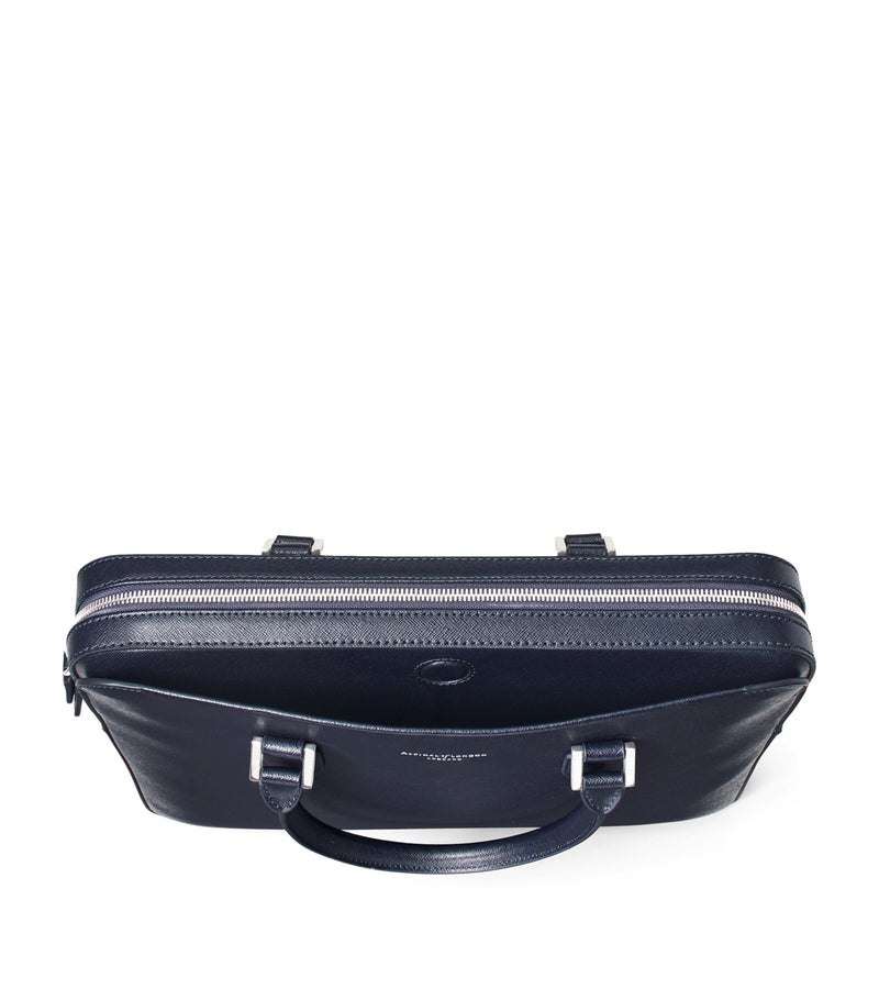 Aspinal of London Mount Street briefcase leather bag (British brand)