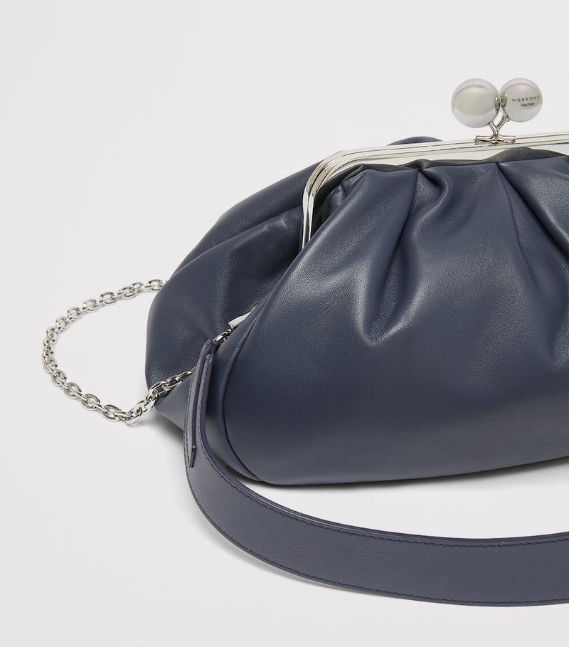 Weekend Max Mara Pasticcino medium leather clutch bag - British product