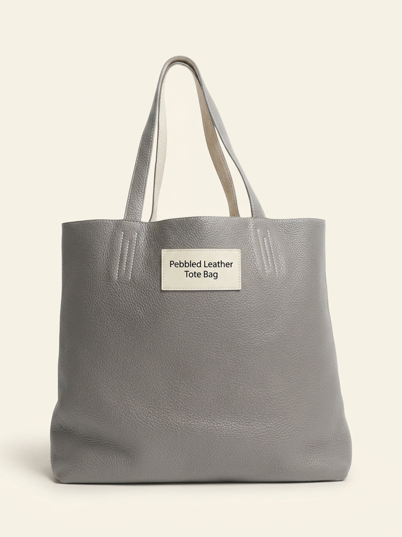 Hermès reversible leather tote bag grey blue - British product