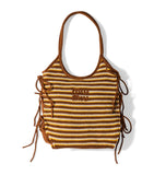 Miu Miu crochet Ivy tote bag stripe design - UK version