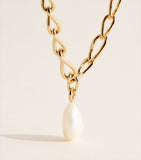 Astrid & Miyu gold-plated pearl necklace - British product