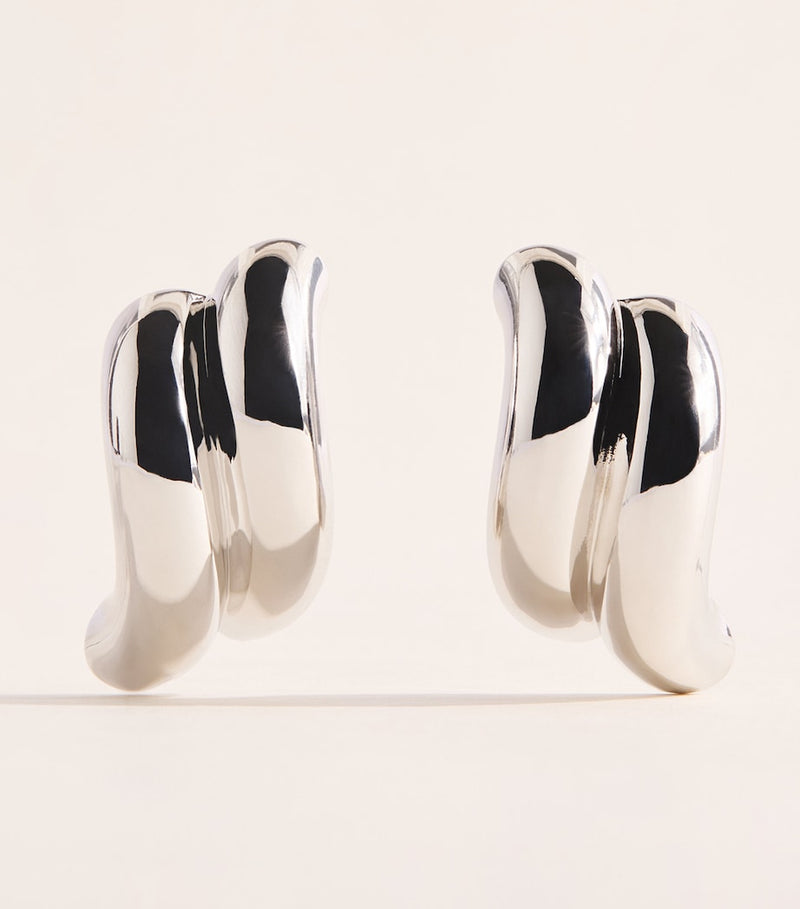 Eddie Borgo Torsade stud earrings, UK version