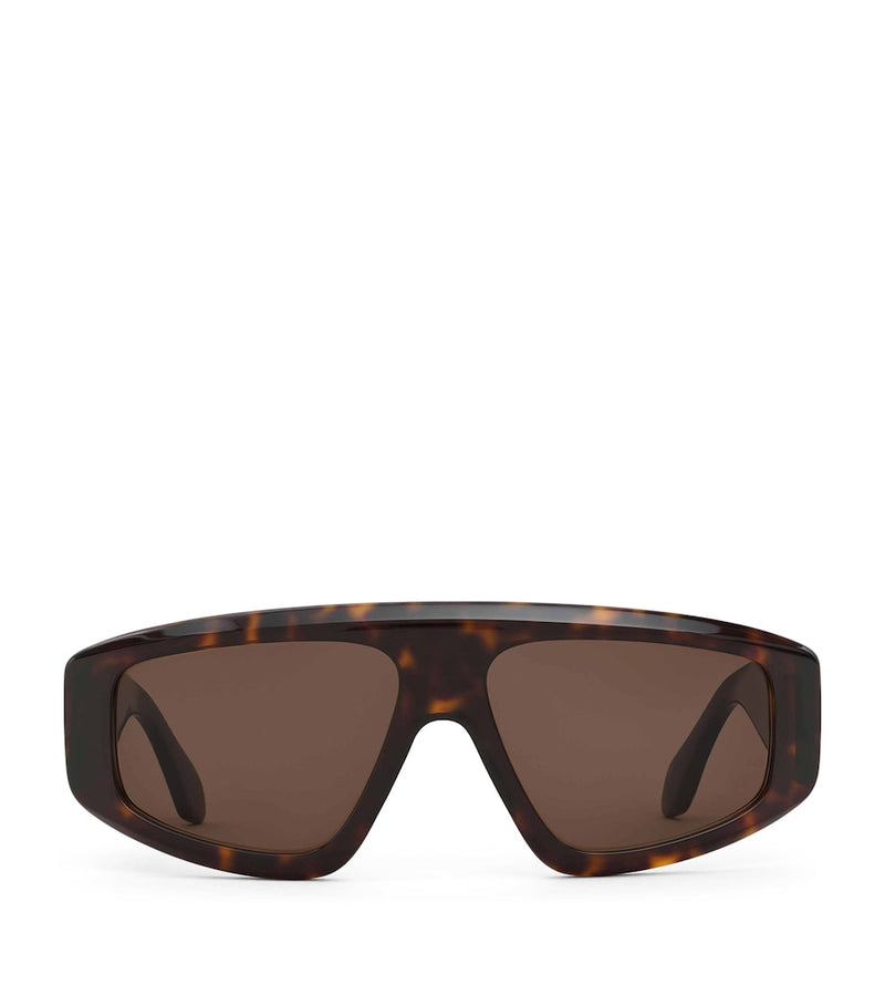 Alaïa acetate aviator mask sunglasses - British product