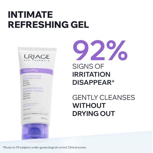 Uriage intimate refreshing cleansing gel 200ml (British brand)